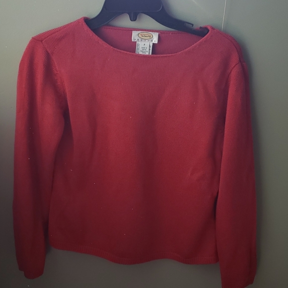 Cute barely worn petite small burnt orange sweater - Picture 2 of 3
